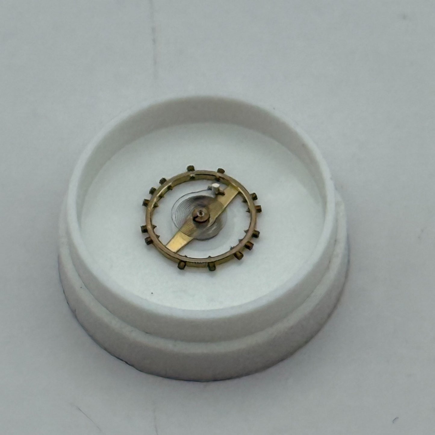 FHF 120 Balance Wheel Complete And Spring 6 3/4-8'''  205 Watch Movement Parts