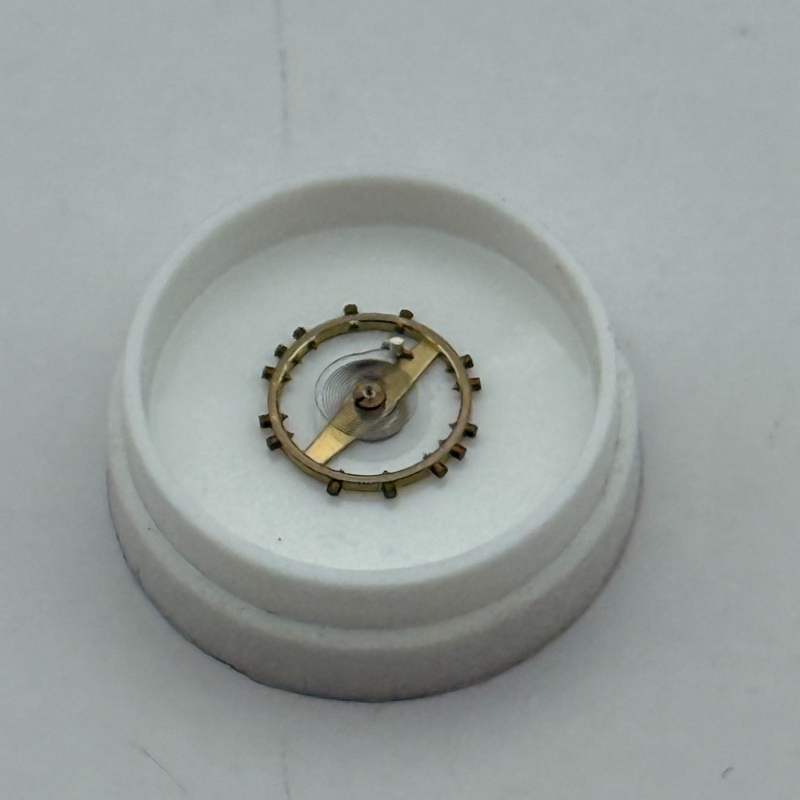 FHF 120 Balance Wheel Complete And Spring 6 3/4-8'''  205 Watch Movement Parts