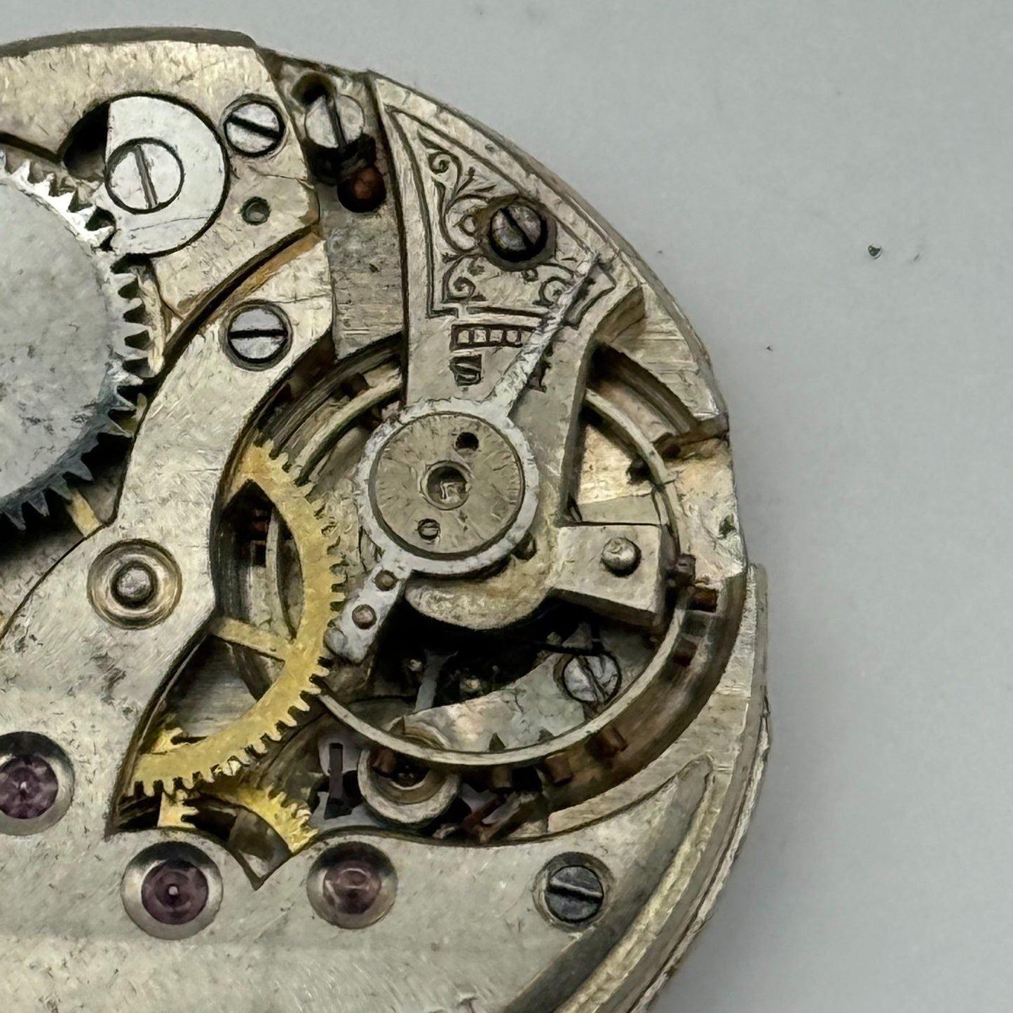 15 Jewels Trench Swiss Watch Movement Marvin 362 ? Vintage Parts Repair 29.8mm