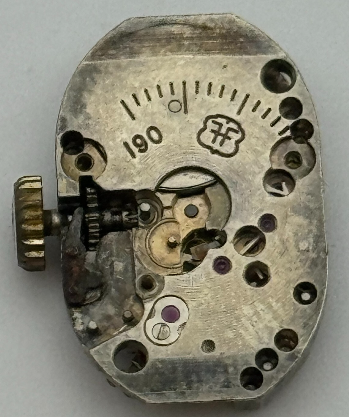 12.7mm FHF 190 Rone J-285470 Manual Wind 15 Jewels Swiss Watch Movement PARTS