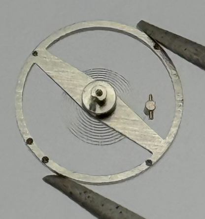 Amida 580 585 Balance Wheel Complete And Spring a pl. Watch Movement Parts NOS