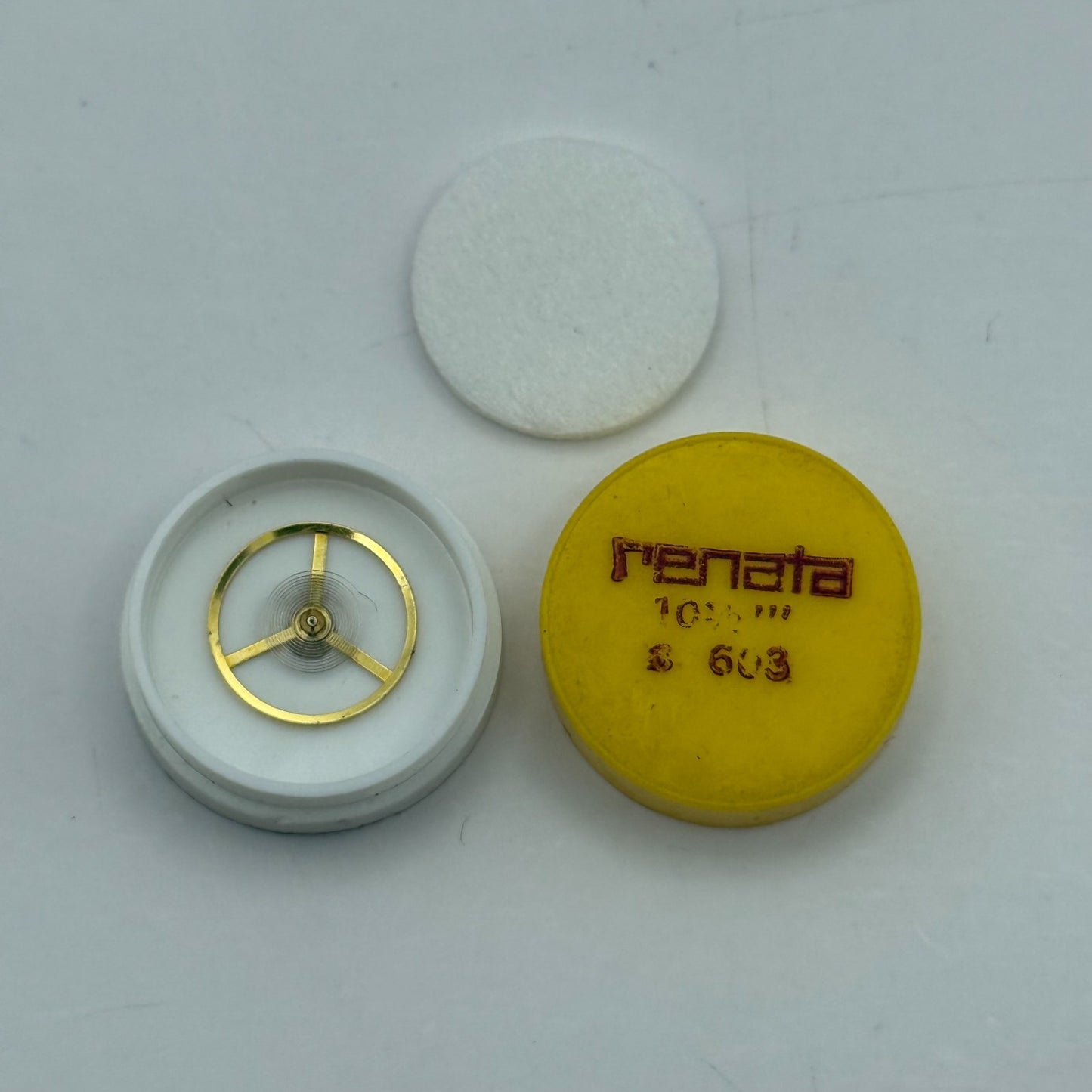 c.603 Balance Wheel Complete And Spring 10 1/2''' Watch Movement Parts NOS