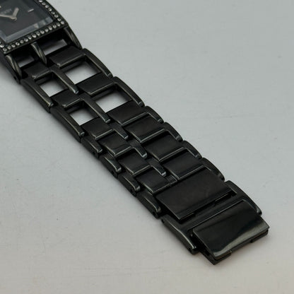 23mm Working Seksy Sekonda 4008 Black Jewelled Quartz Watch New Battery 7.5 Inch