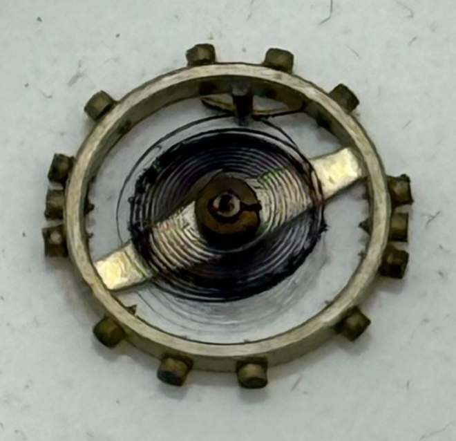 AS 976 1012 Balance Wheel Complete And Spring 29 M Watch Movement Parts NOS