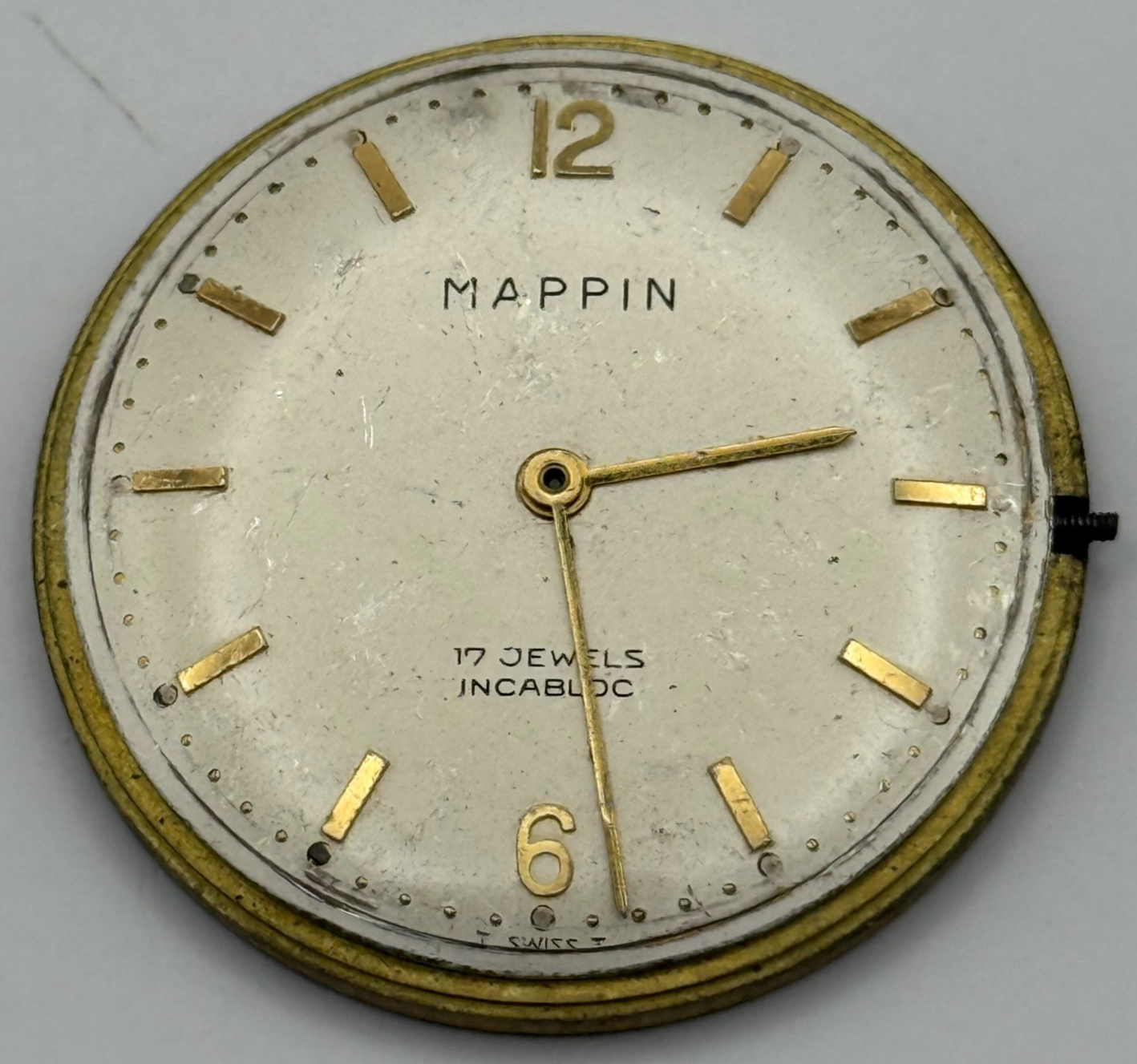 FHF 72 Watch Movement Mappin Manual Wind Vintage Swiss Parts Repair 31.6mm