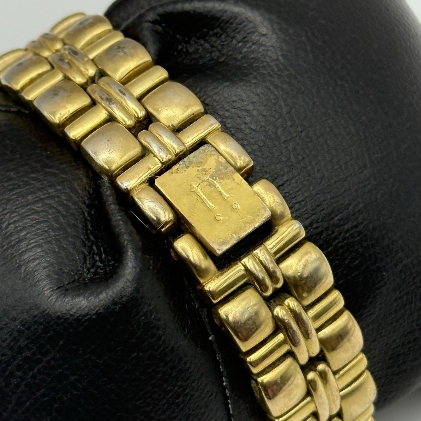 28mm Working Ladies Krug Baumen Baron 4959KL Gold Plated Quartz Watch 5.7 Inches