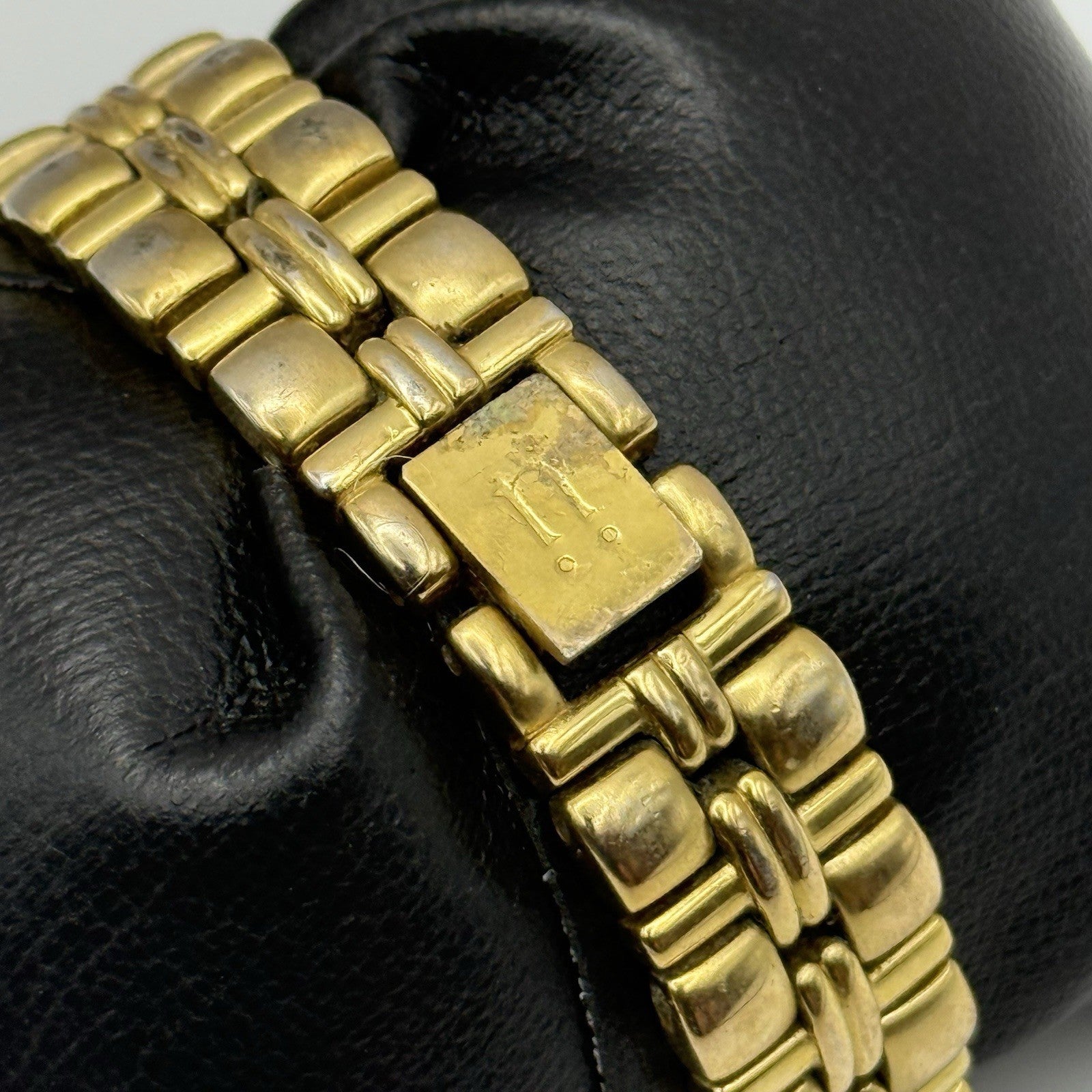 28mm Working Ladies Krug Baumen Baron 4959KL Gold Plated Quartz Watch 5.7 Inches