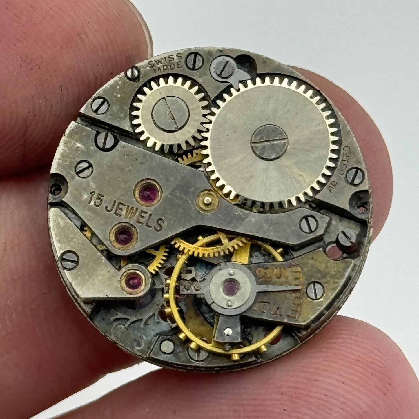 23.6mm AS 984 A Schild 15 Jewels Manual Wind Watch Movement Swiss Vintage PARTS