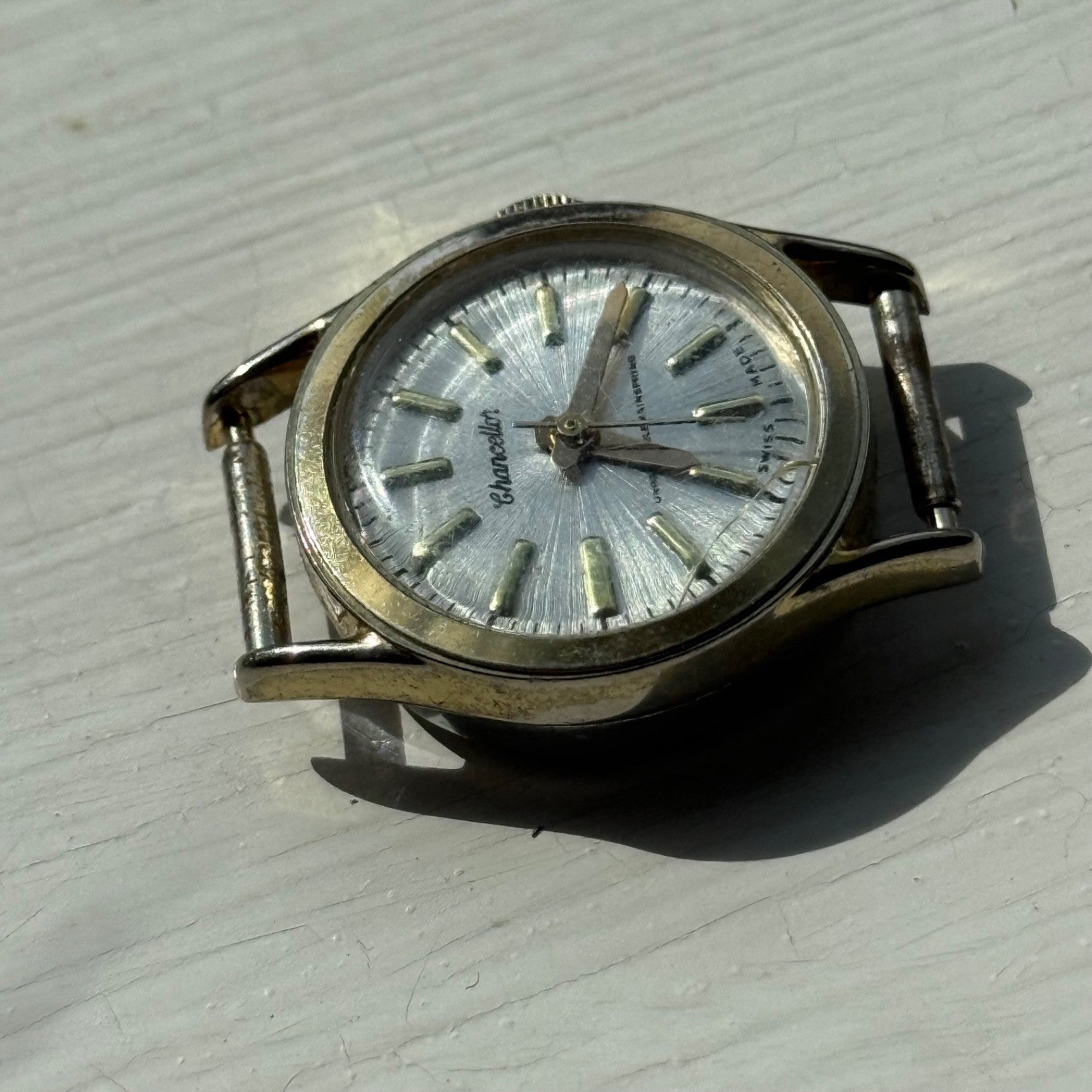 21mm Running Vintage Ebosa 86 Chancellor Unbreakable Spring Watch FOR PARTS