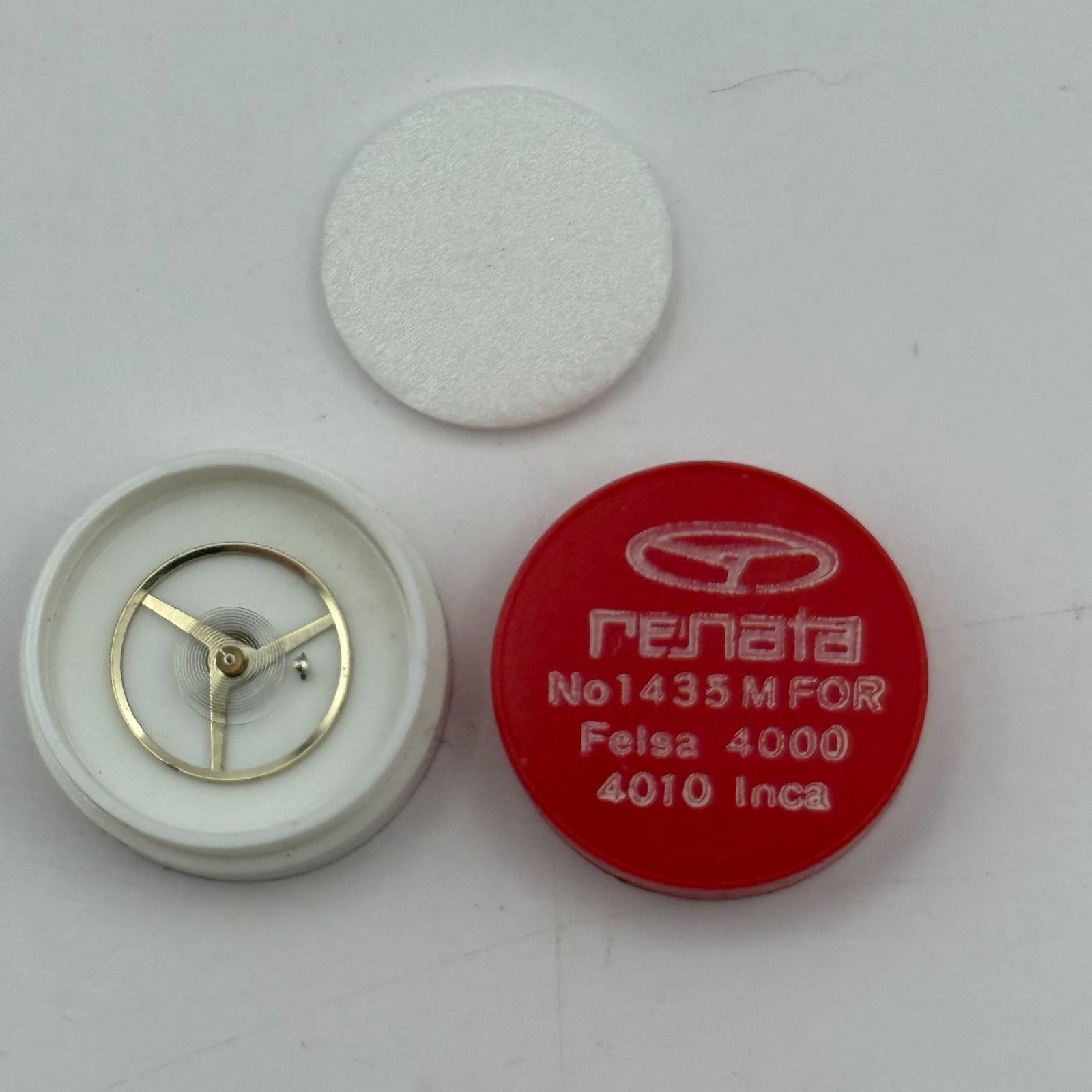 Felsa 4000 4010 Balance Wheel Complete And Spring 1435 M Watch Movement Parts 