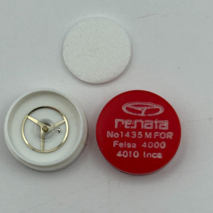 Felsa 4000 4010 Balance Wheel Complete And Spring 1435 M Watch Movement Parts 
