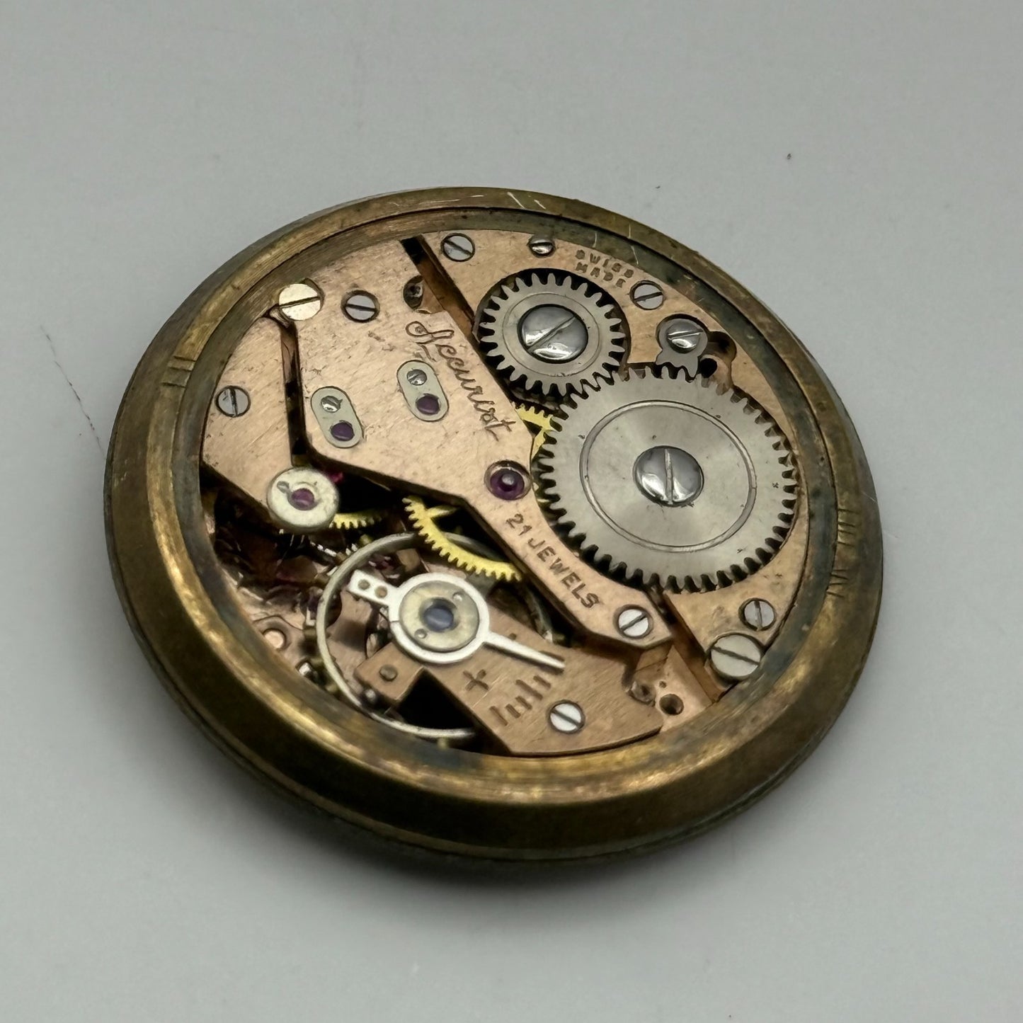 AS 1002 984 Watch Movement Accurist Manual Wind Vintage Parts Repair 29.7mm