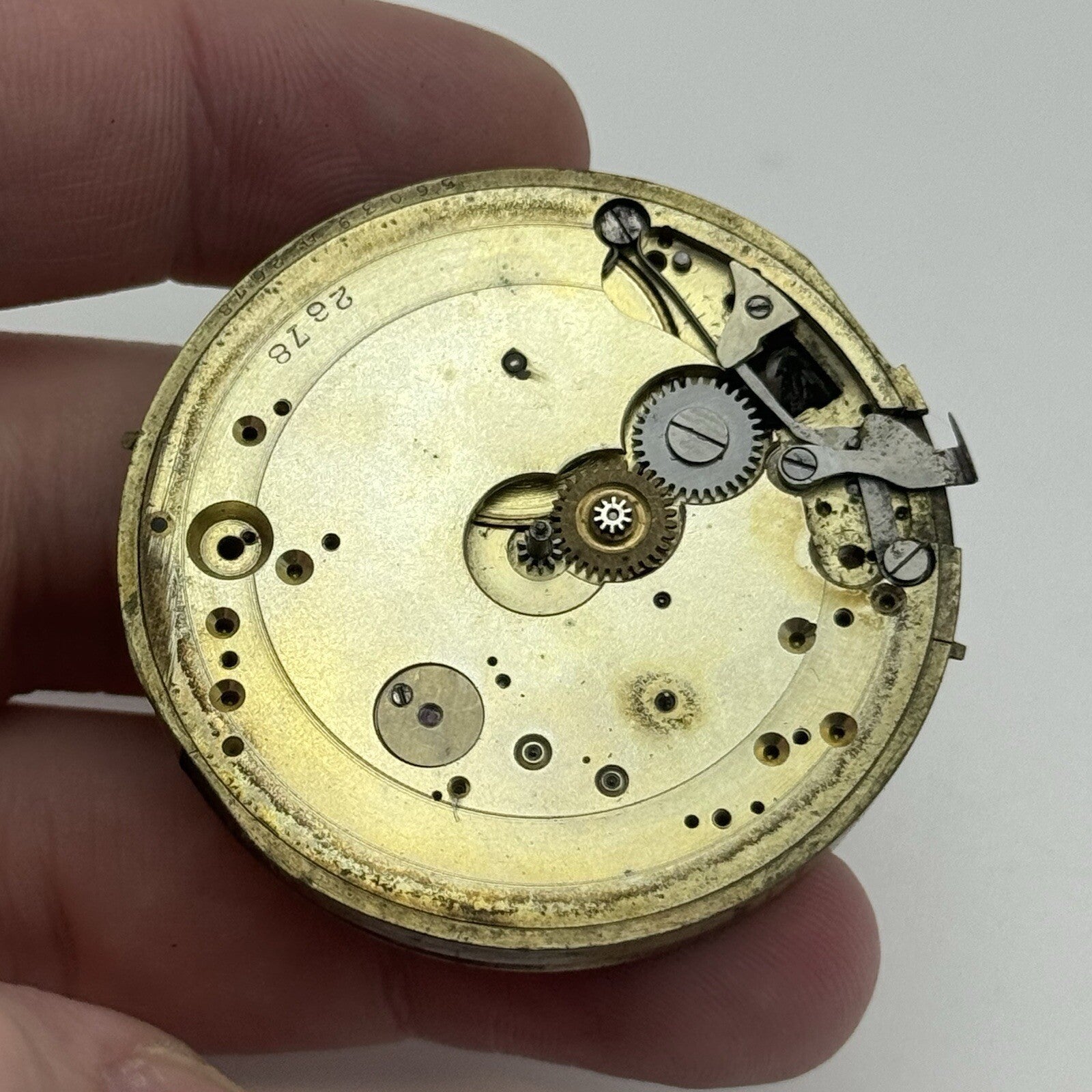 45.2mm Parrenin High Quality Antique Pocket Watch Movement FOR PARTS Repair