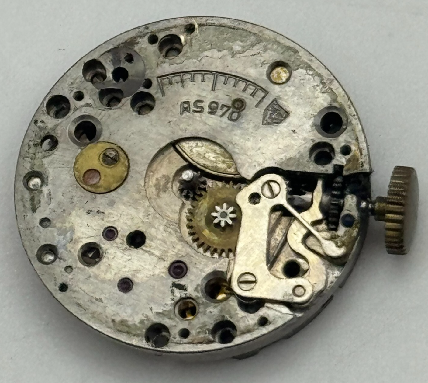 19.7mm Luvex AS 970 A Schild Manual Wind Swiss Watch Movement PARTS SPARES