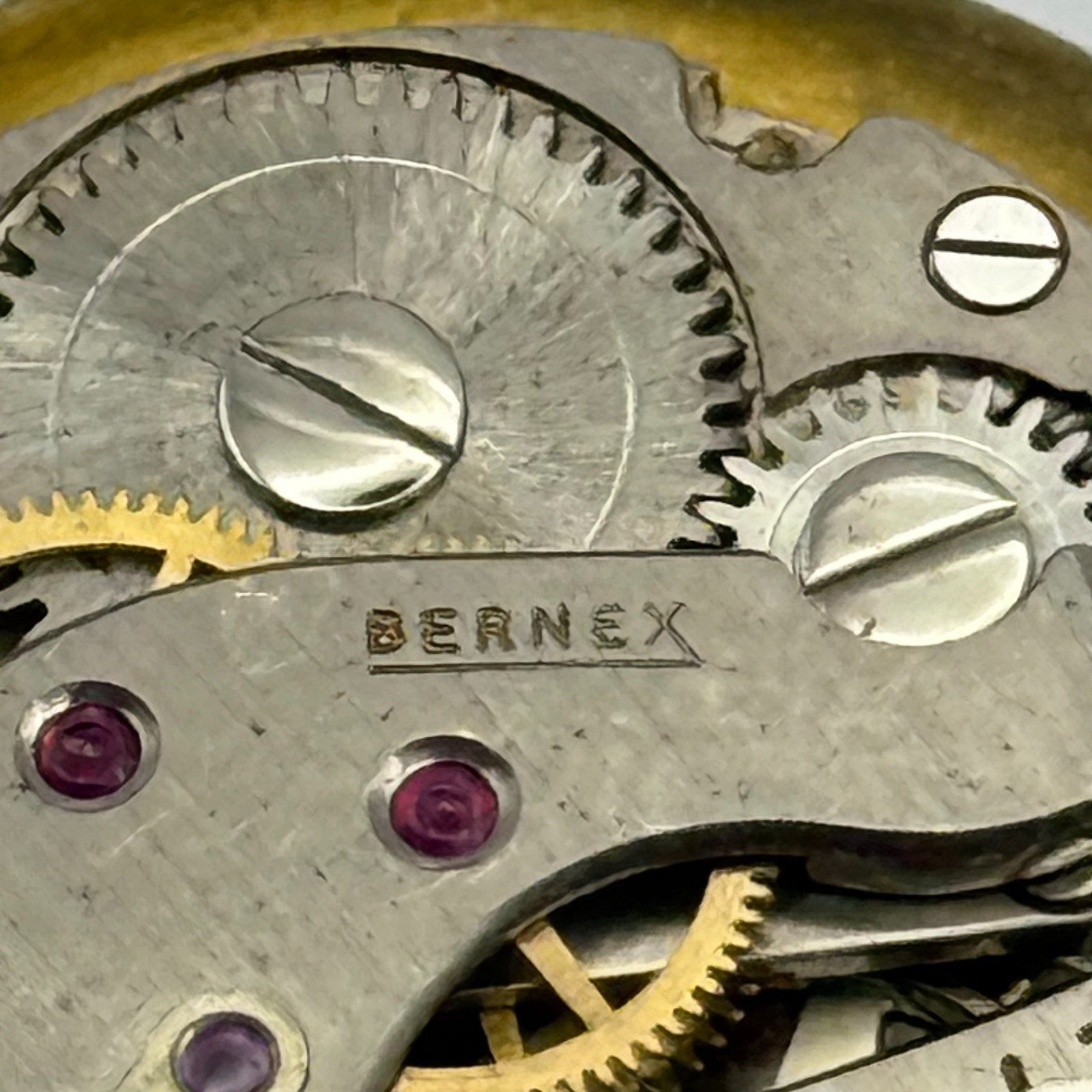 FHF 28 Watch Movement Bernex Manual Wind Vintage Swiss Parts Repair 23.6mm