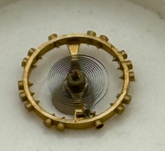 GSW 60, 66 Balance Wheel Complete And Spring 5 1/2''' Watch Movement Parts NOS