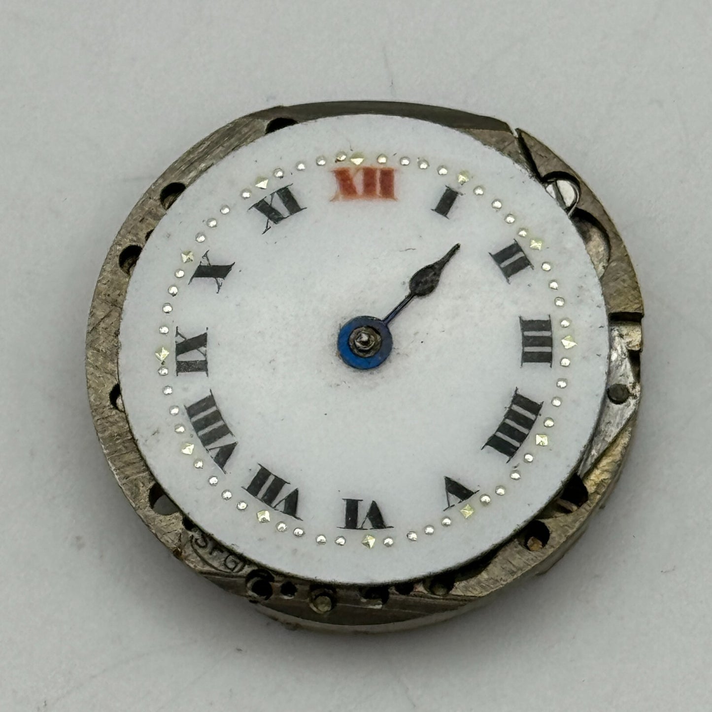 23.6mm SFG Porcelain Dial Swiss Trench Watch Movement Manual Wind PARTS SPARES