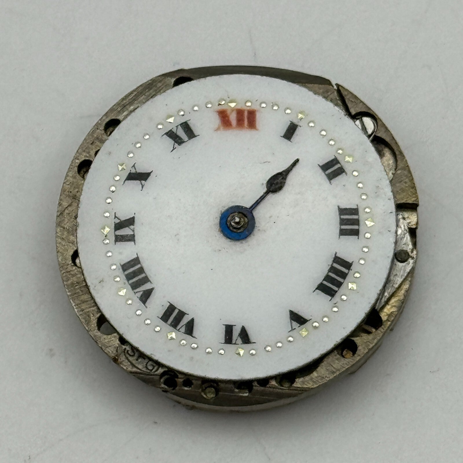 23.6mm SFG Porcelain Dial Swiss Trench Watch Movement Manual Wind PARTS SPARES