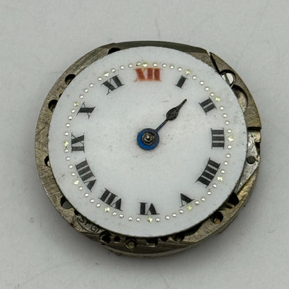 23.6mm SFG Porcelain Dial Swiss Trench Watch Movement Manual Wind PARTS SPARES