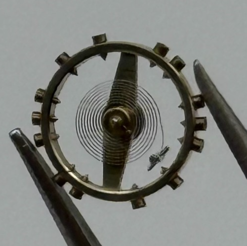 AS 1677 Balance Wheel Complete And Spring Inca 1224 M Watch Movement Parts NOS