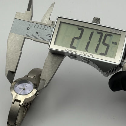 Limit Ladies Quartz Watch Purple Dial Silver Tone Bracelet Steel Working 21mm