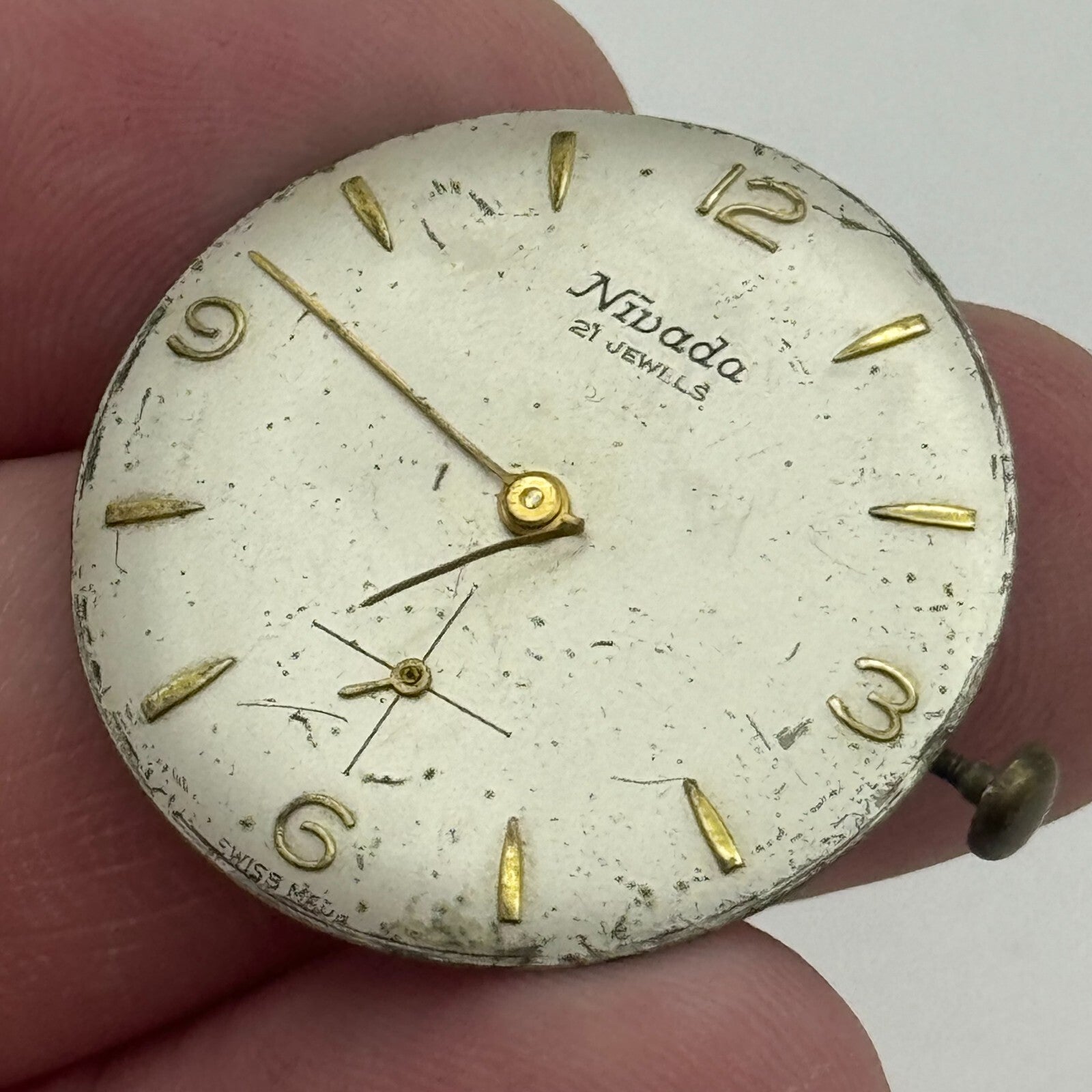 23.7mm Running Nivada AS 1525 1526 Manual Wind Swiss Watch Movement PARTS SPARES