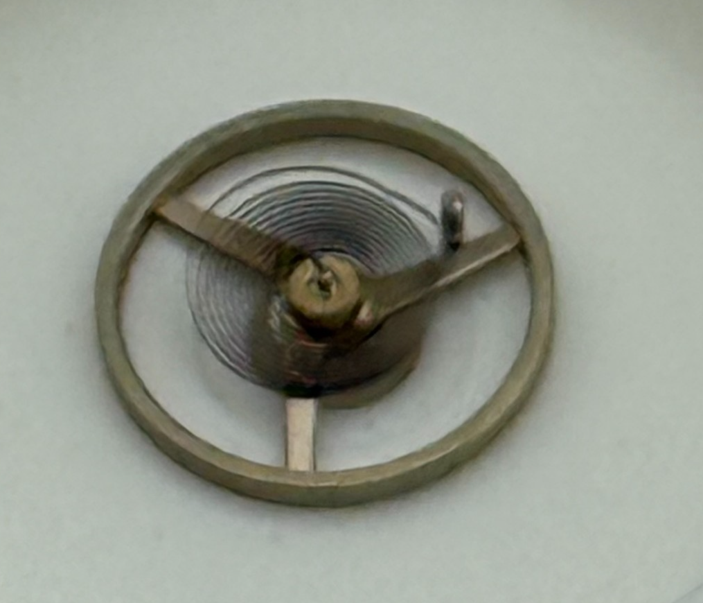 FHF 57 Balance Wheel Complete And Spring 6¾’’’ 1611 M Watch Movement Parts NOS