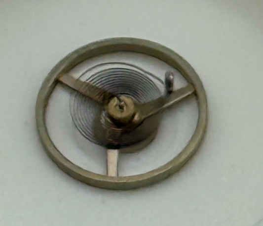 FHF 57 Balance Wheel Complete And Spring 6¾’’’ 1611 M Watch Movement Parts NOS