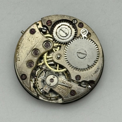 23.6mm Baume B & Co 15 Jewels Trench Watch Movement Manual Wind Swiss PARTS