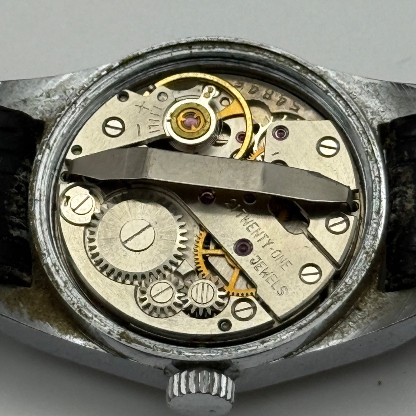 23mm Vintage Velma 17 Rubis Shockproof 21 Jewels Manual Wind Watch PARTS REPAIR