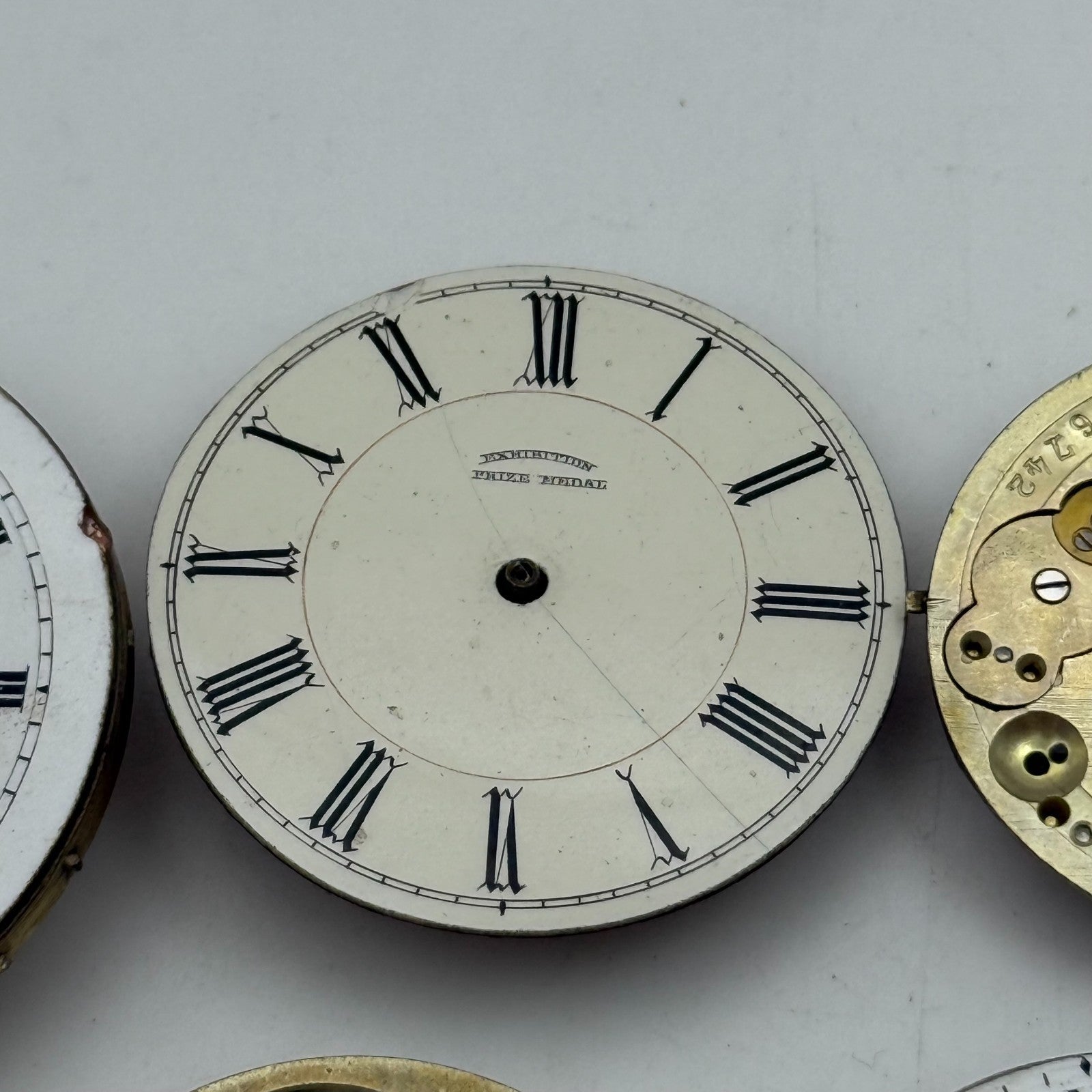 Bundle Of 7 Mixed Antique / Vintage Pocket Watch Movements PARTS REPAIR SPARES