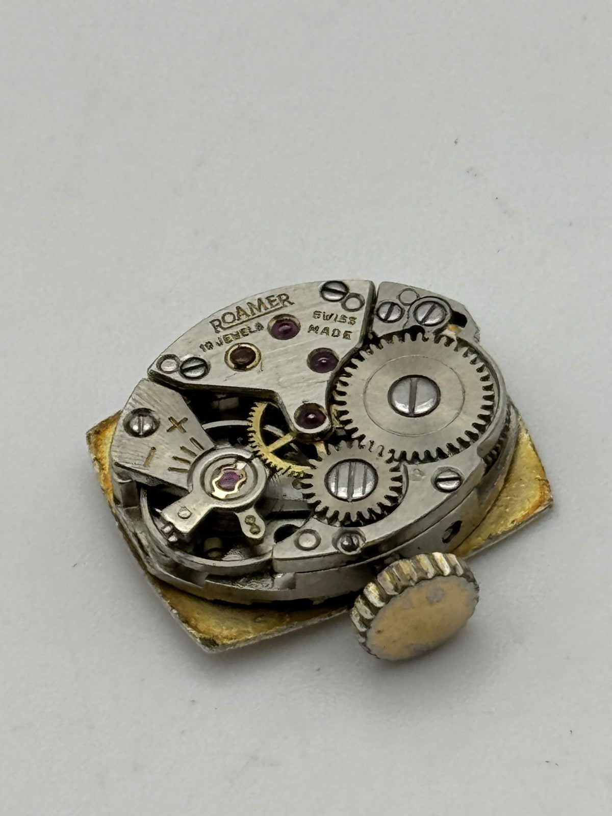 13mm Vintage Roamer MST 466 Manual Wind Swiss Watch Movement PARTS REPAIR