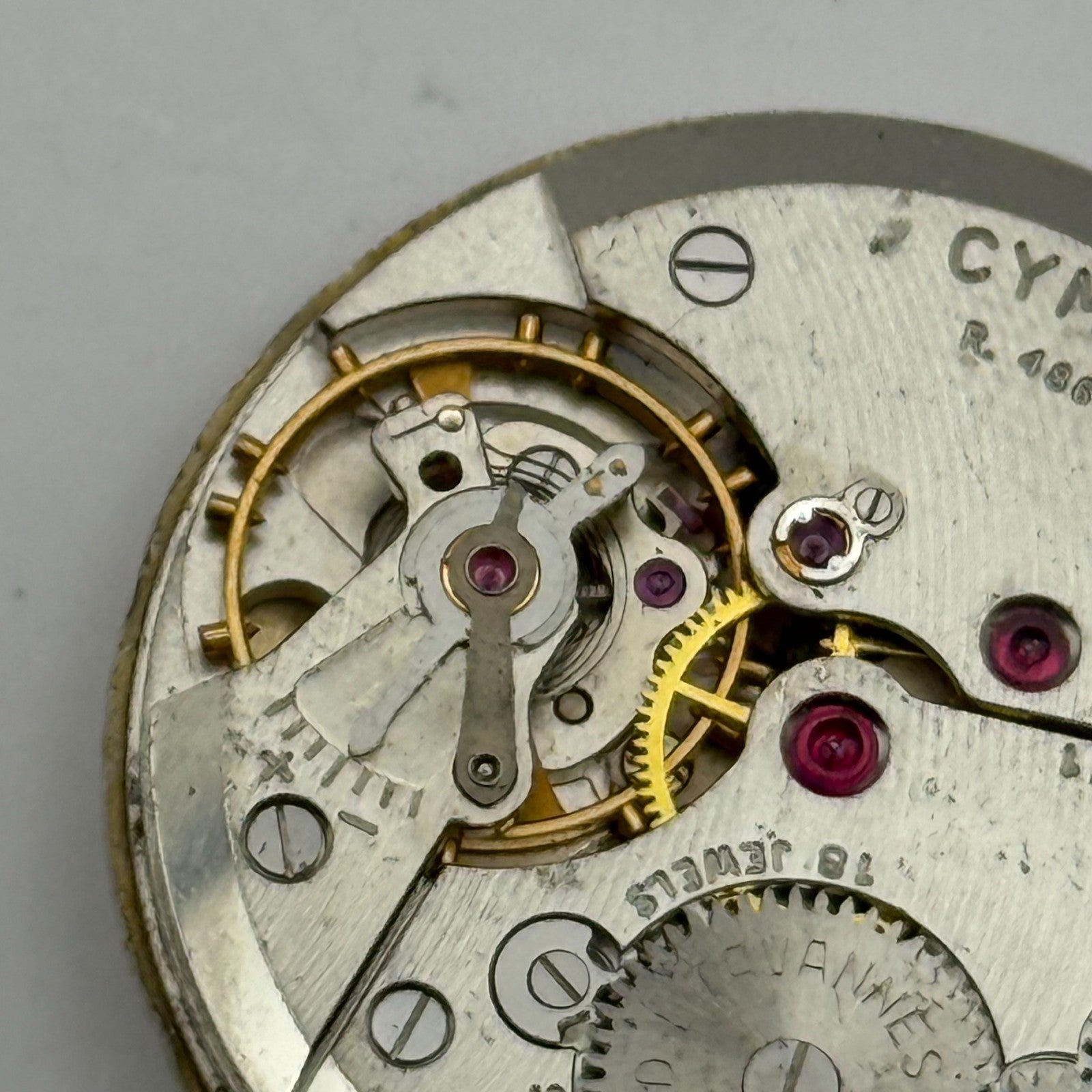 Cyma R.486 Watch Movement J W Benson Manual Wind Vintage Swiss Parts Repair 30mm