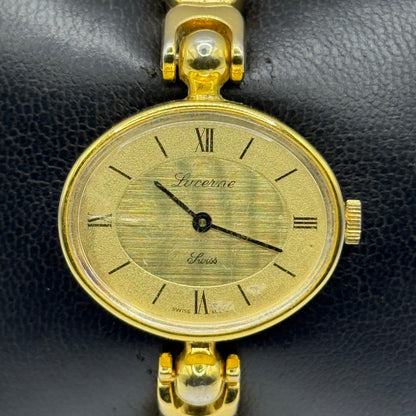 31mm Vintage Lucerne Swiss Gold Plated Manual Wind Bangle Watch PARTS / REPAIR