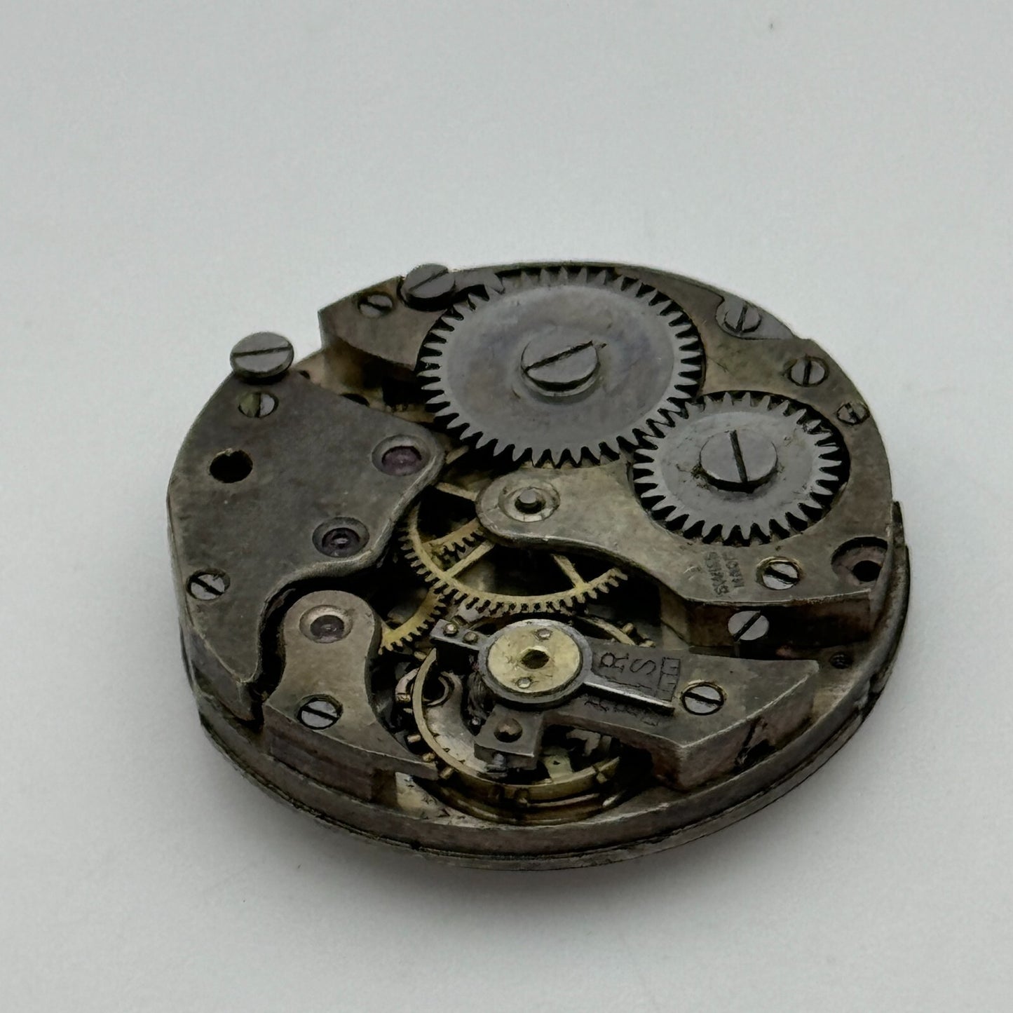 24.8mm Swiss Porcelain Dial Red 12 Trench Manual Wind Watch Movement PARTS