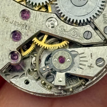 19.7mm Vintage Everite Unitas UT 630 Manual Wind Watch Movement PARTS REPAIR