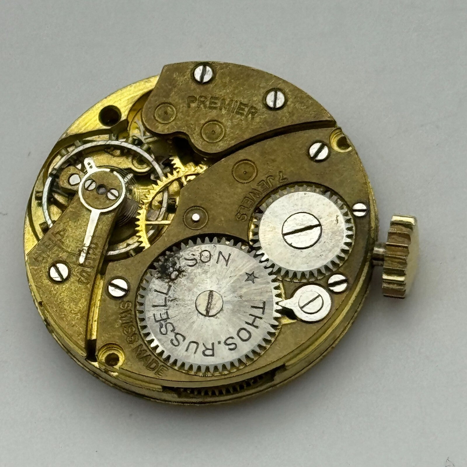 23.6mm Running Thomas Russell & Son Premier Manual Wind Watch Movement PARTS
