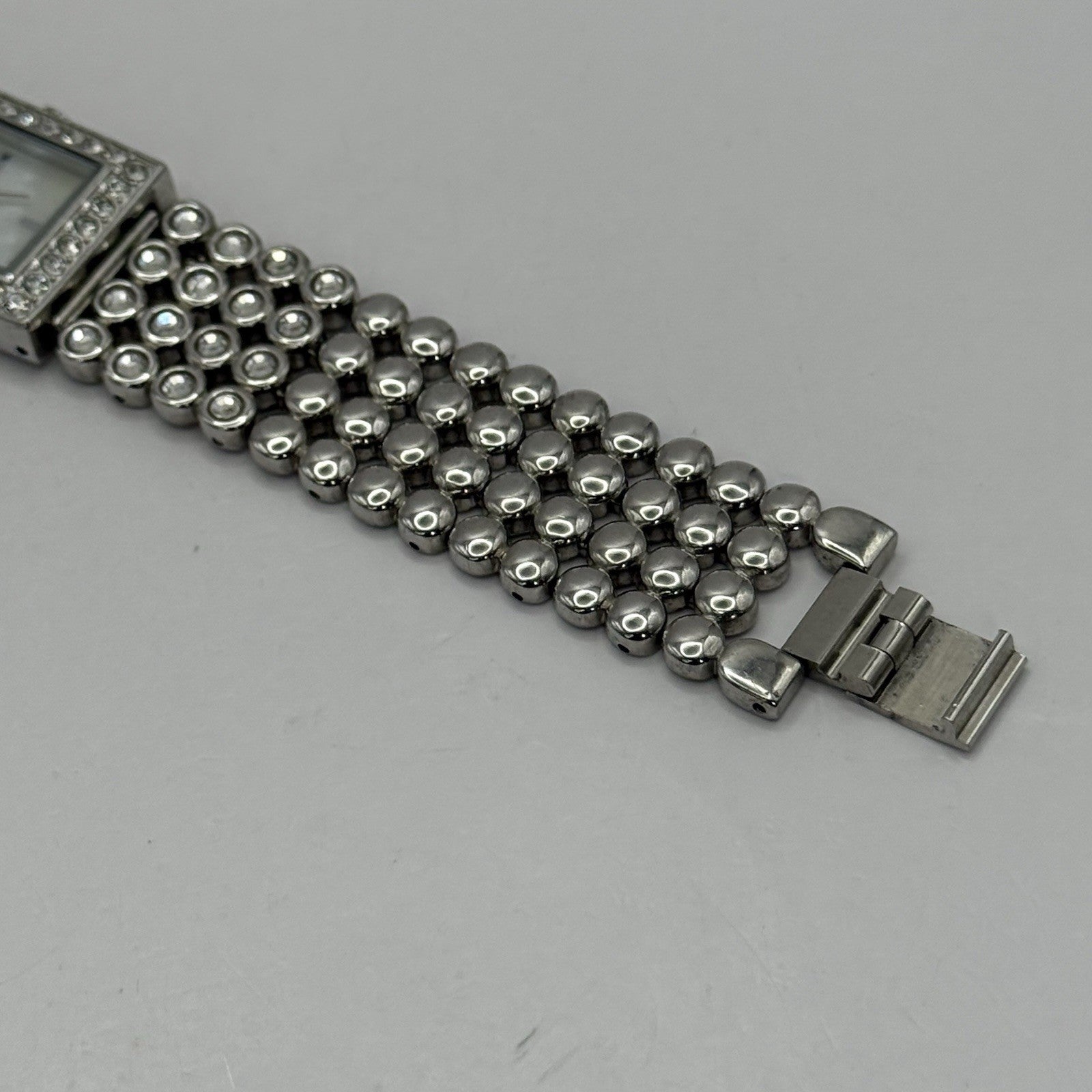 20mm Working Ladies Accessories New Look Silver Tone Jewelled M.O.P Quartz Watch