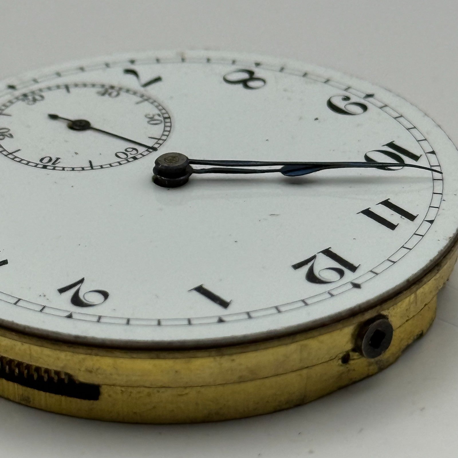 Unicorn Pocket Watch Movement Open Face 15 Jewels Swiss Parts Repair 41.1mm