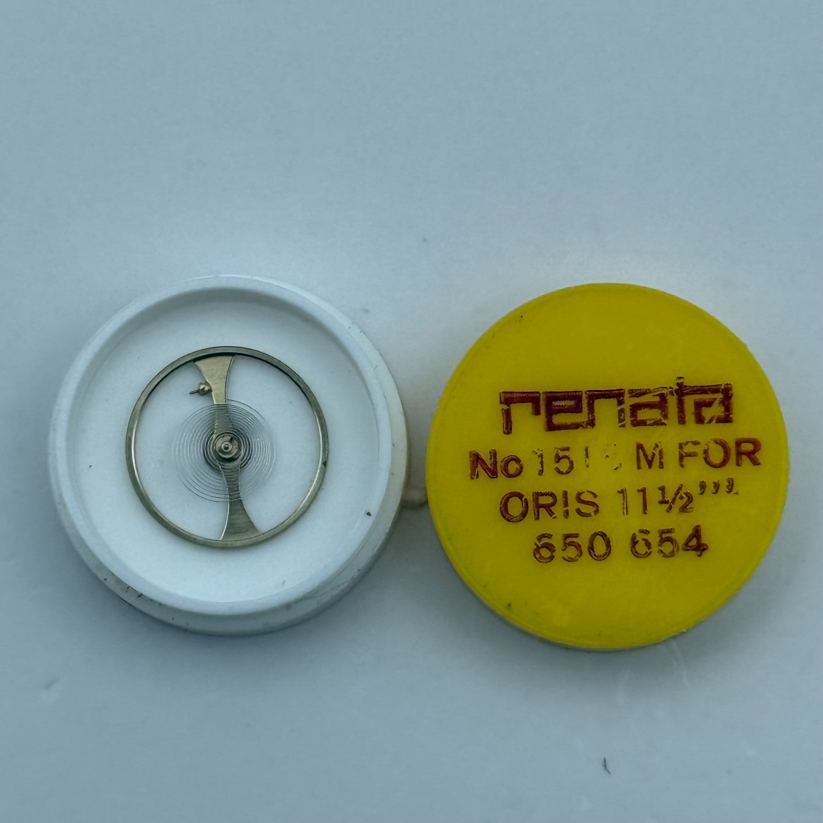 Oris 650 654 Balance Wheel Complete And Spring  11½’’’ 1513 M Watch Parts NOS