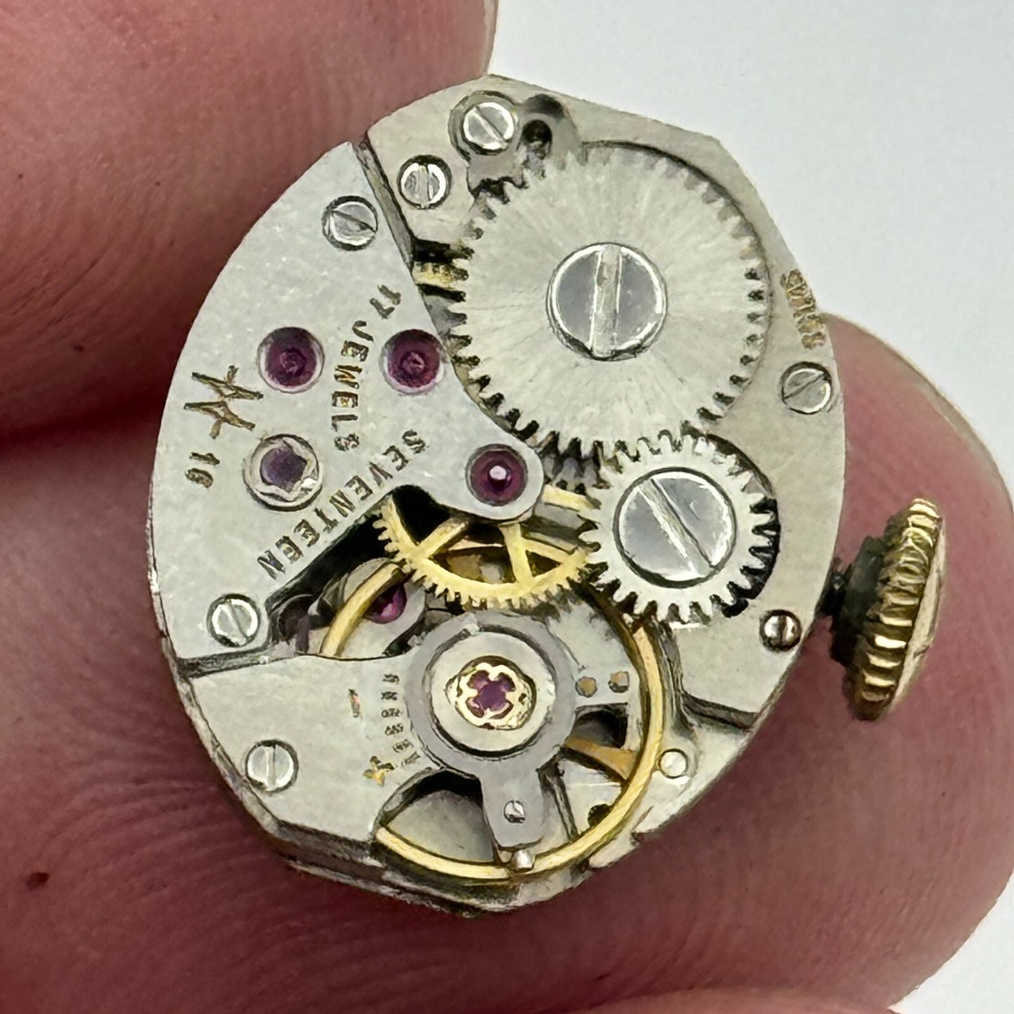 13mm Ladies Hamilton Cal 16 Swiss Manual Wind Vintage Watch Movement PARTS