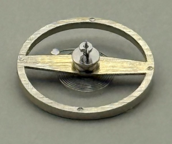 Amida 580 585 Balance Wheel Complete And Spring 1389 Watch Movement Parts NOS