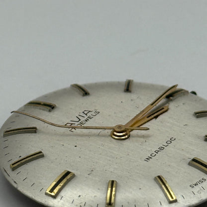 Avia ETA 2391 Watch Movement Manual Wind Vintage Swiss 17 Jewels Parts 25.7mm