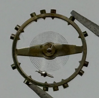 FEF 250 Balance Wheel Complete And Spring 8 3/4''' Watch Movement Parts NOS