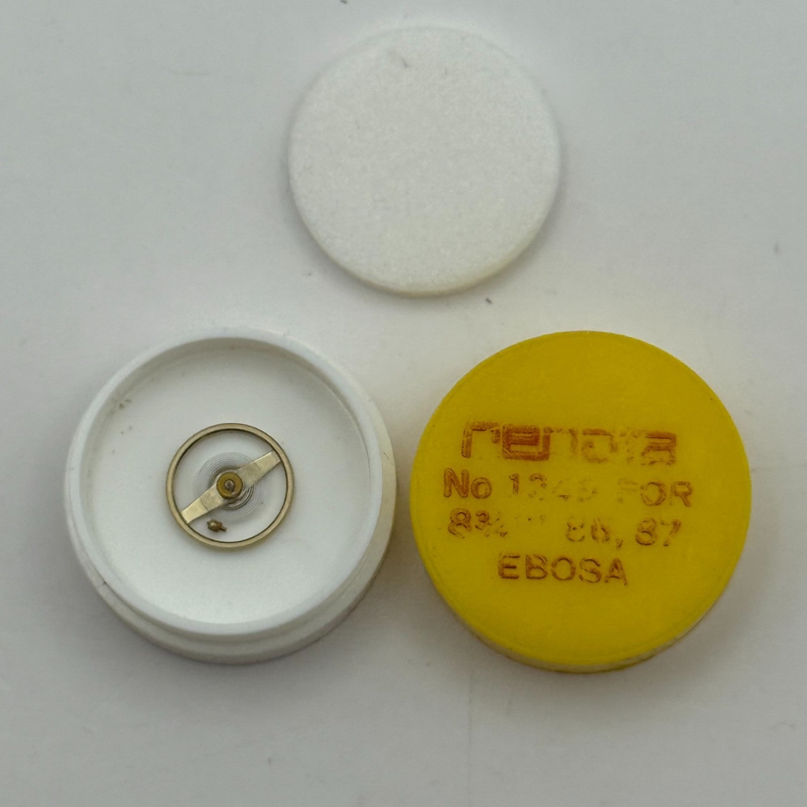 Ebosa 86 87 Balance Wheel Complete And Spring 8¾’’’  1249 Watch Movement Parts