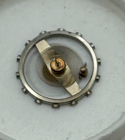 Lanco 576 Balance Wheel Complete And Spring  5’’’ PL Watch Movement Parts NOS