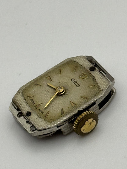 12.8mm Vintage Oris Cal 410 Manual Wind Swiss Watch Movement PARTS REPAIR