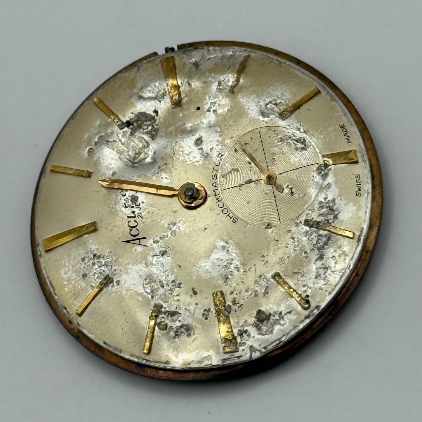Peseux 320 Watch Movement Accurist Manual Wind Vintage Swiss Parts Repair 31.1mm