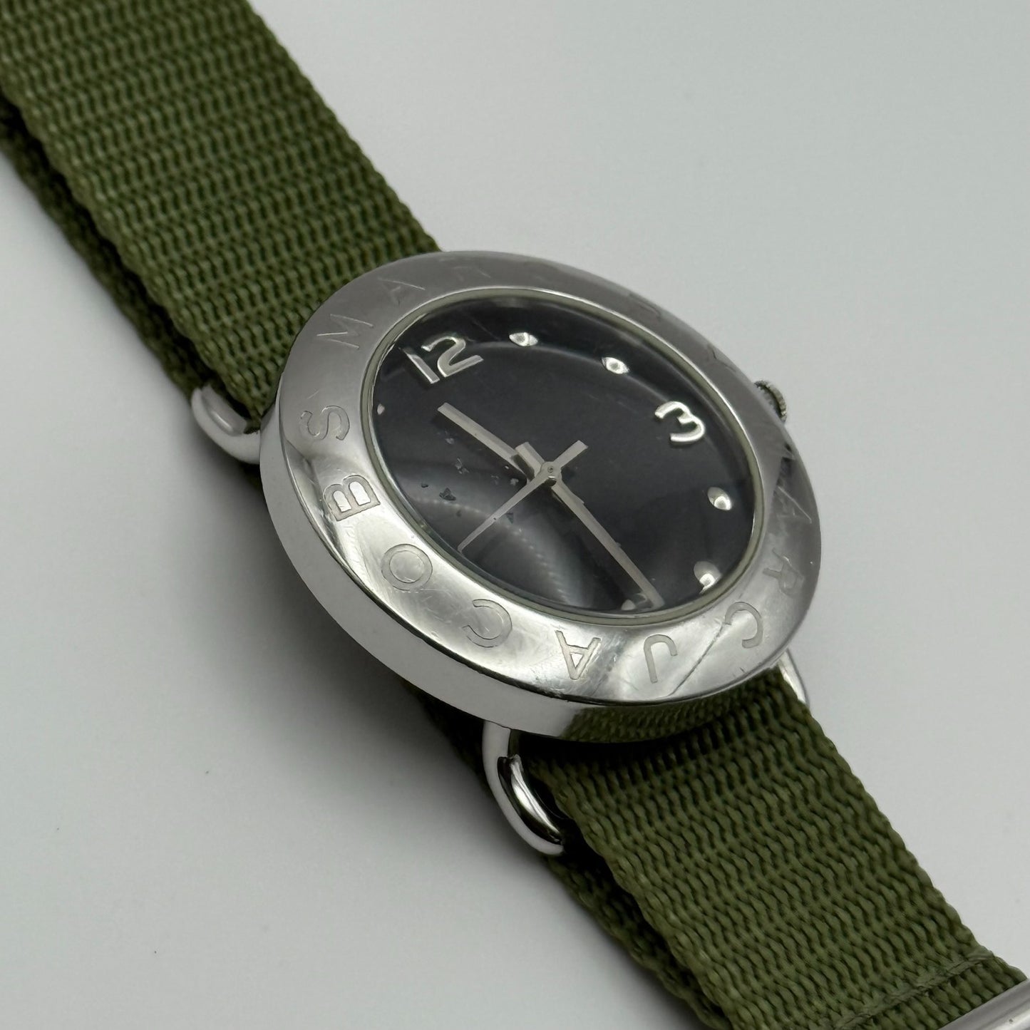 Marc by Marc Jacobs Men's Quartz Watch Black Dial Green Strap 36mm PARTS REPAIR