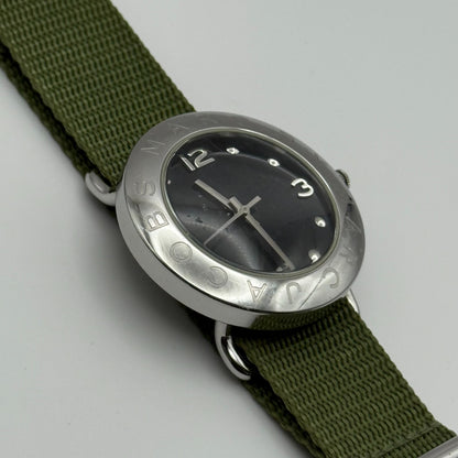 Marc by Marc Jacobs Men's Quartz Watch Black Dial Green Strap 36mm PARTS REPAIR